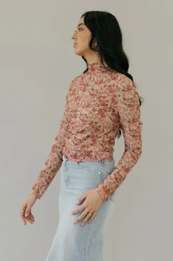 Anniewear Tops|Long Sleeve<Poppie Top-Ivory/Rose