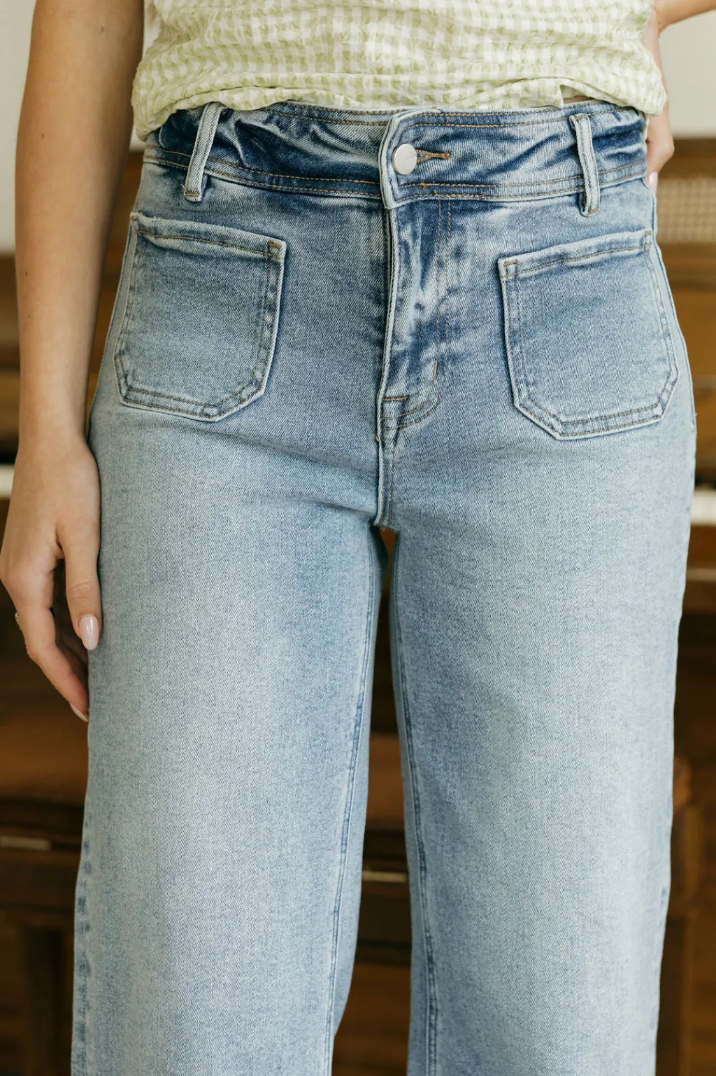 Mica Denim Bottoms|Denim<Raden Denim-Light Wash