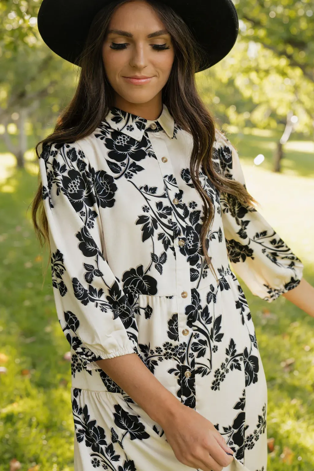 Polagram Maternity Friendly|Nursing Friendly<Ralphie Dress-Cream Multi