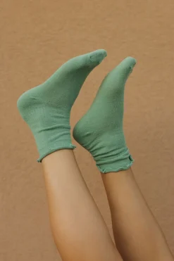 Faire Socks<Ruffle Socks-Green