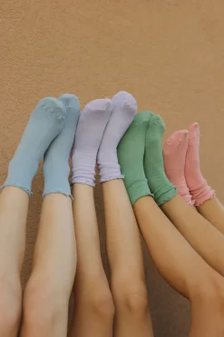 Faire Socks<Ruffle Socks-Green