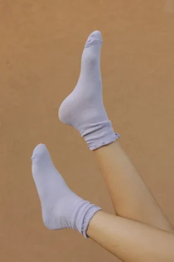 Faire Socks<Ruffle Socks-Lilac