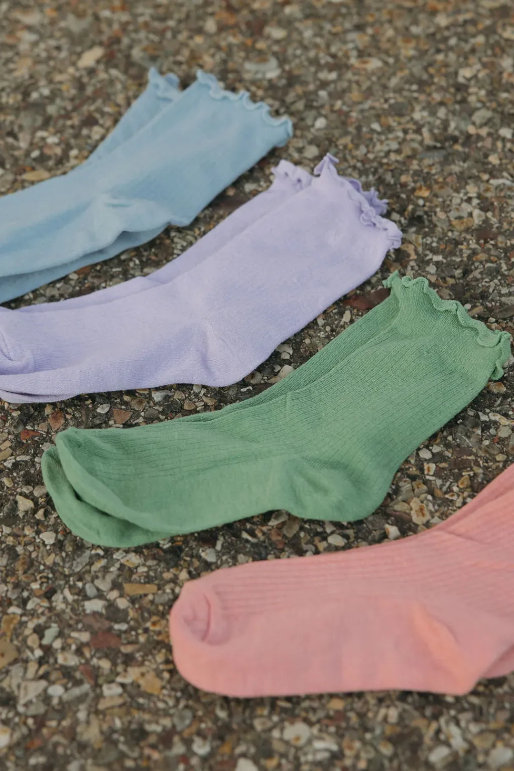 Faire Socks<Ruffle Socks-Pink