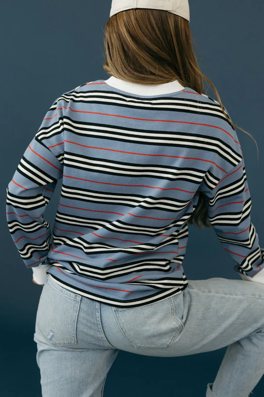 Dongguan Huoyoung Apparel Co Tops|Maternity Friendly<Russ Top-Periwinkle Multi