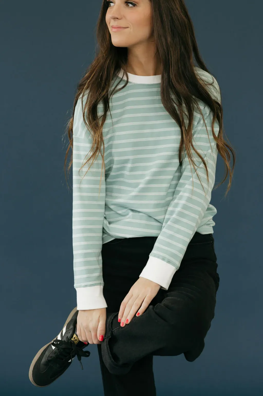 Dongguan Huoyoung Apparel Co Tops|Long Sleeve<Russ Top-Seafoam