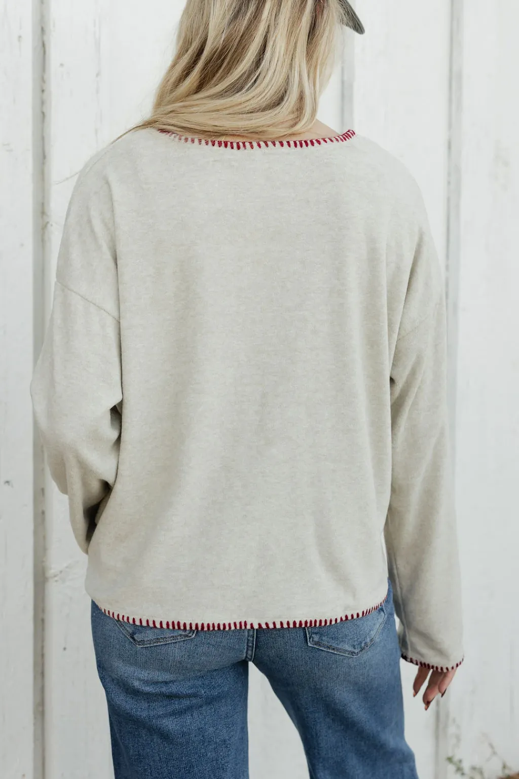 Hayden Maternity Friendly|Tops<Samantha Sweater-Oatmeal