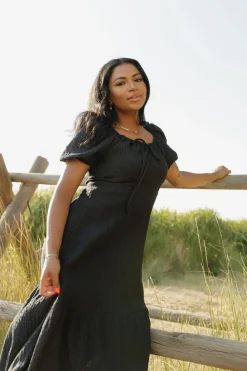 Polagram Bridesmaid's Dresses|Wedding<Savanna Dress-Black