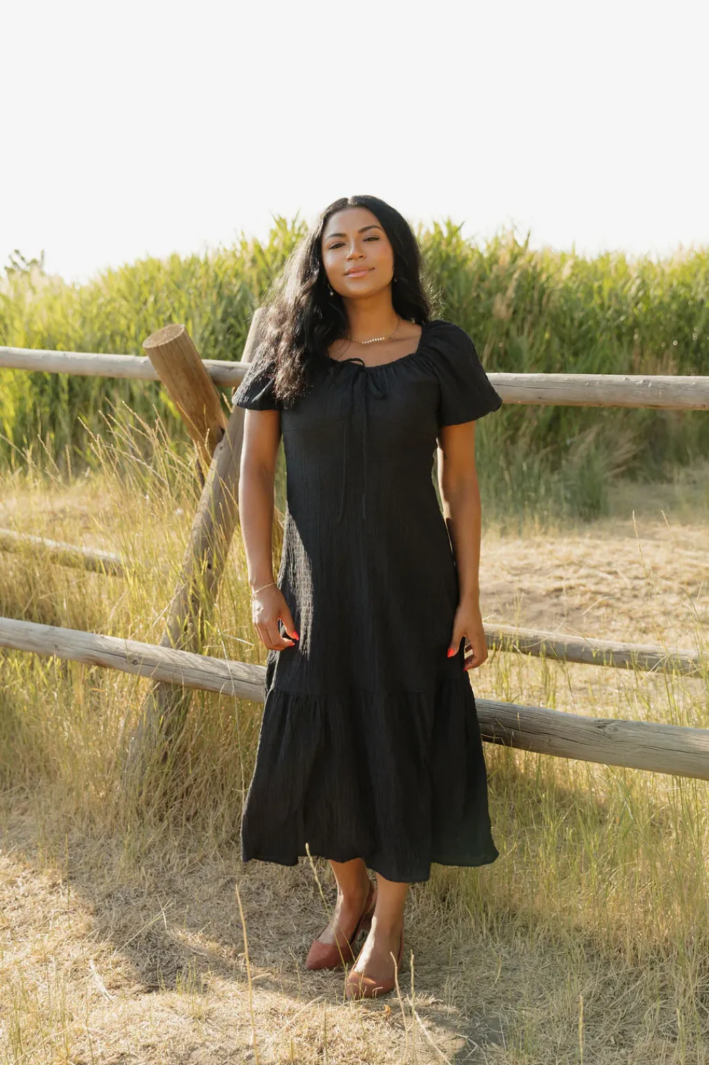 Polagram Bridesmaid's Dresses|Wedding<Savanna Dress-Black