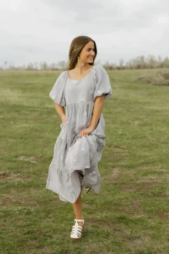 Tea N Rose Maternity Friendly|Bridesmaid's Dresses<Sonora Dress-Grey