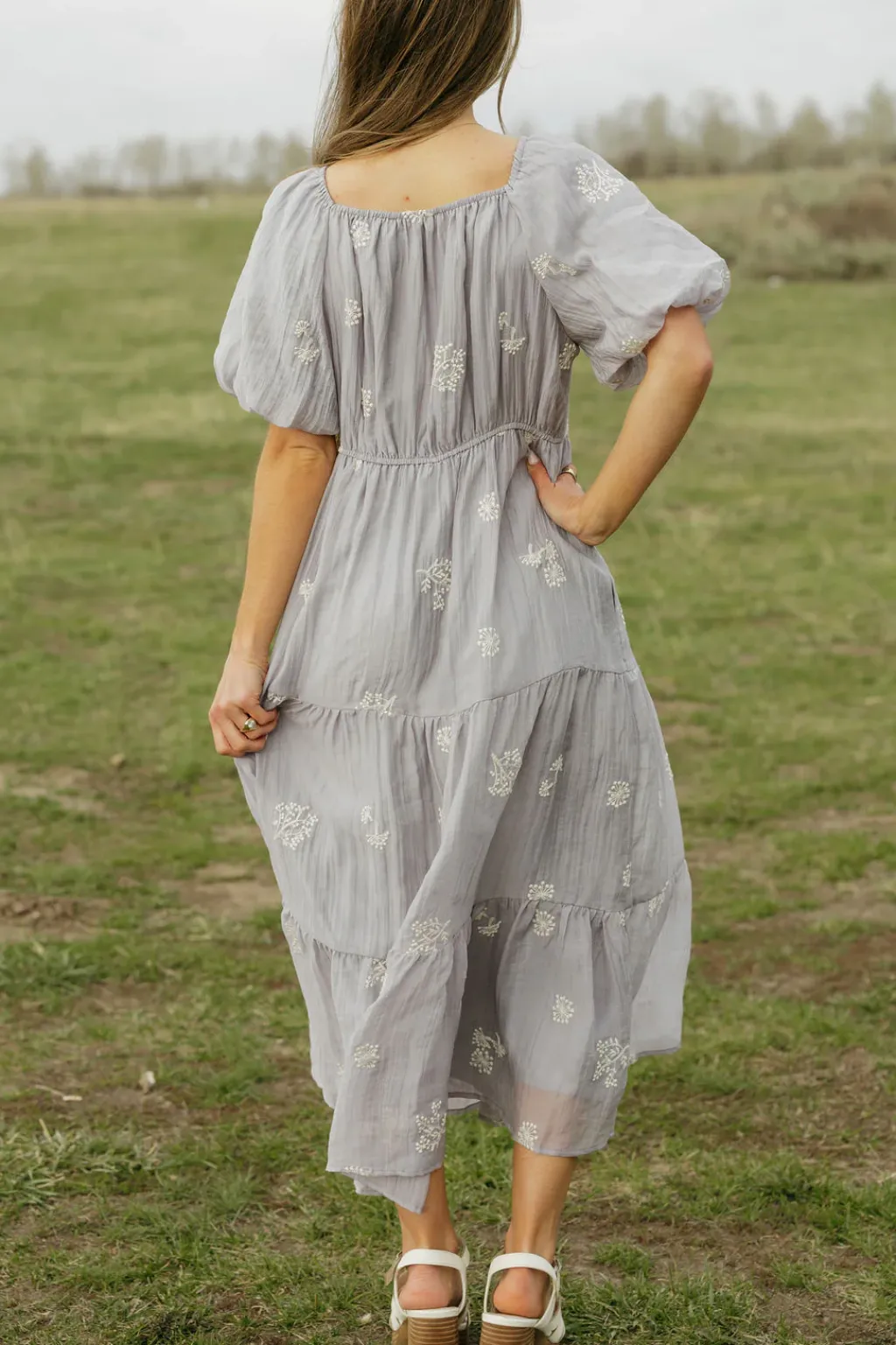 Tea N Rose Maternity Friendly|Bridesmaid's Dresses<Sonora Dress-Grey