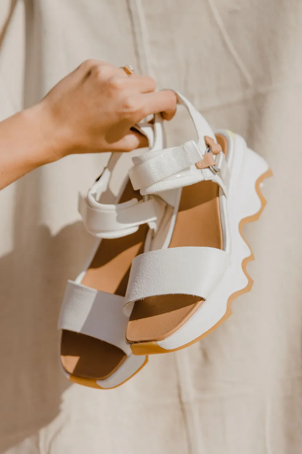 Sorel Sandals<Kinetic Impact Y-Strap Sandals-Sea Salt