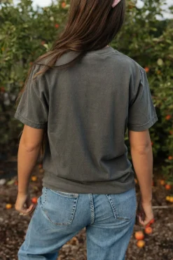 Golden Rose Tops|Tees<Spooky Season Tee-Charcoal