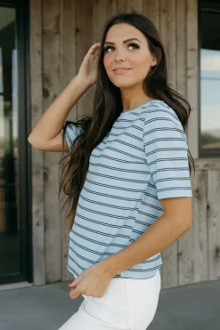 Dongguan Huoyoung Apparel Co Tops|Maternity Friendly<Stanley Tee- Stripe