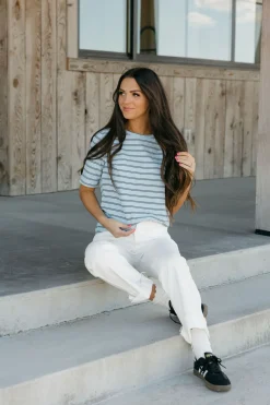 Dongguan Huoyoung Apparel Co Tops|Maternity Friendly<Stanley Tee- Stripe