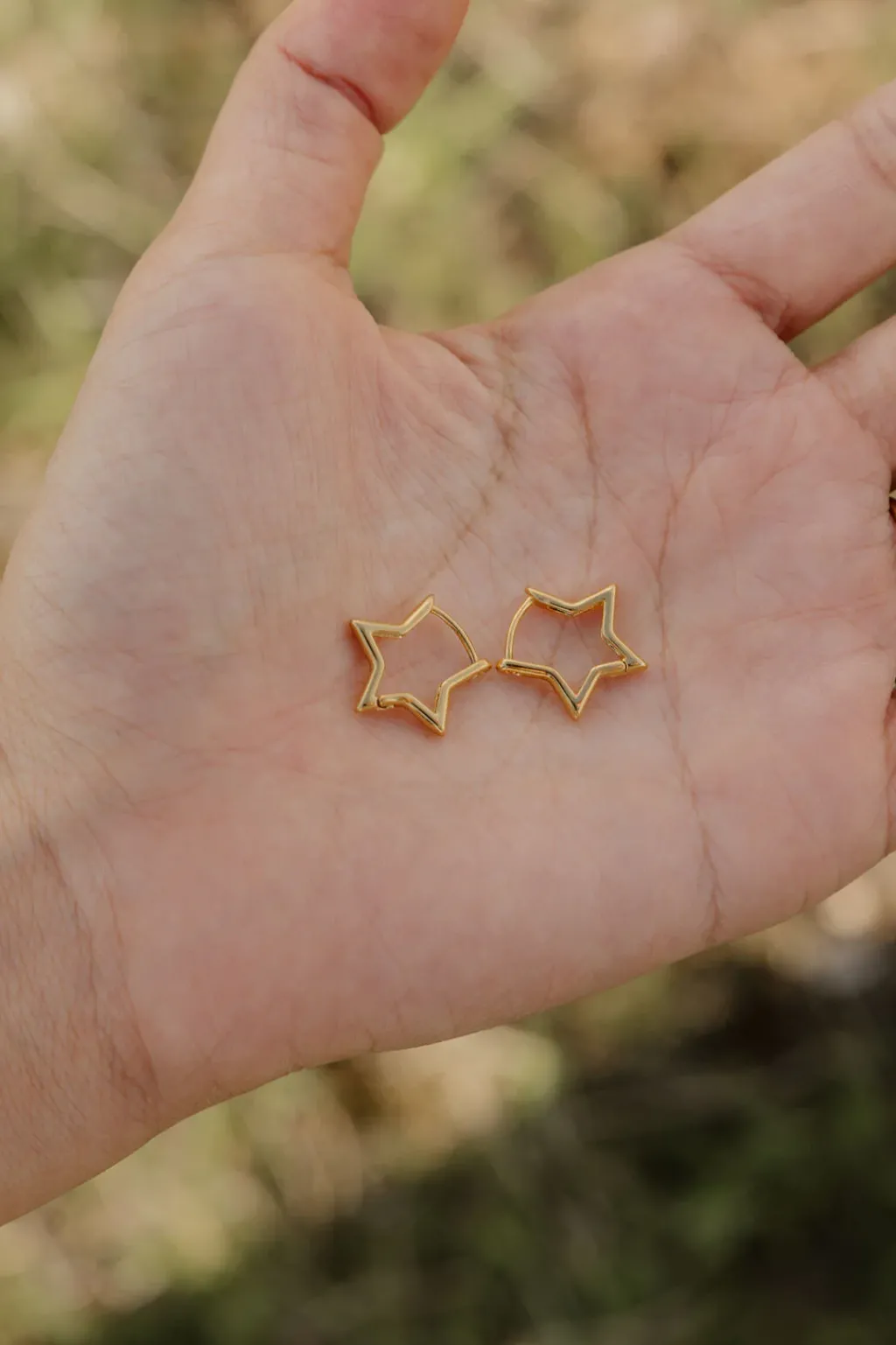 Ali Express Earrings<Star Hoop Earrings