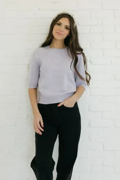 Dongguan Huoyoung Apparel Co Tops|Tops<Sutton Sweater-Lavender