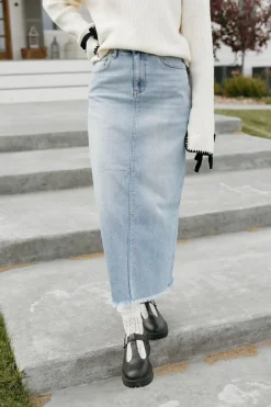Risen Bottoms|Skirts<Teressa Denim Skirt-Medium