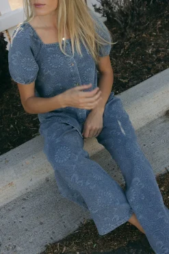 Polagram Bottoms|Denim<Tess Denim-Paisley