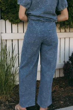 Polagram Bottoms|Denim<Tess Denim-Paisley