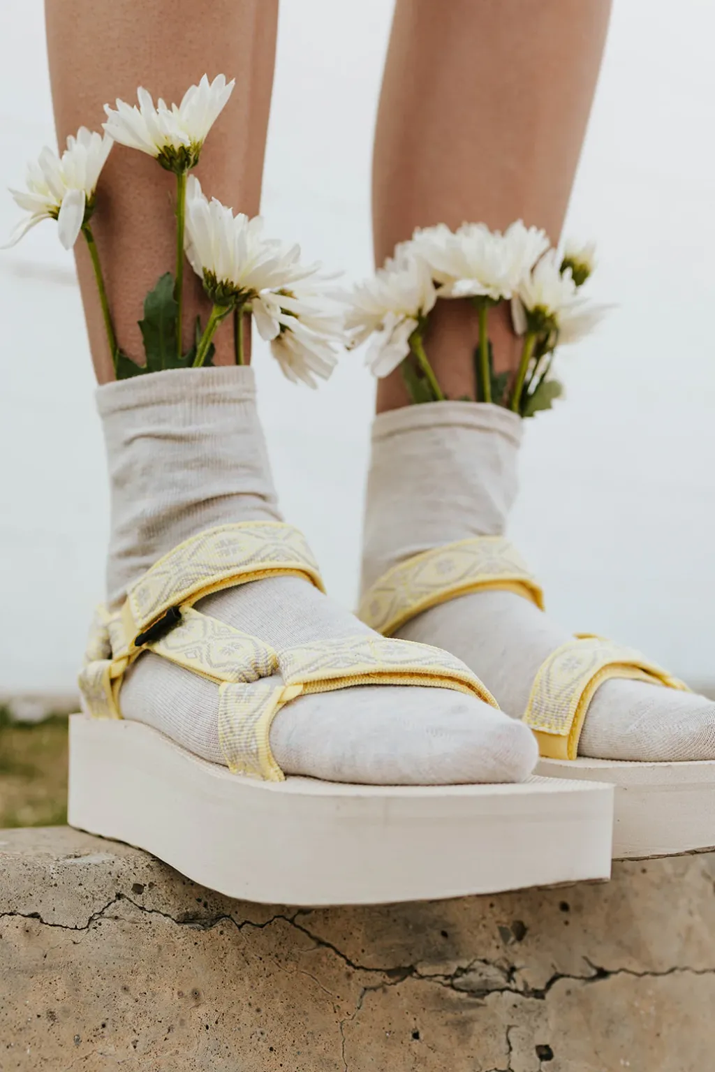 Teva Sandals<Flatform Sandals-Silver Cloud Multi
