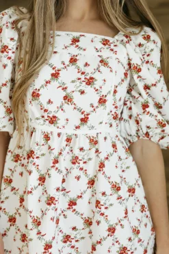 Polagram Dresses|Knee-Length Dresses<Tinsley Dress-Ivory Multi