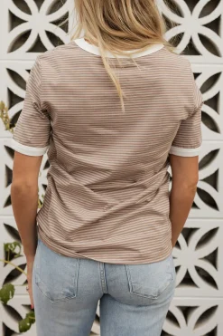 Dongguan Huoyoung Apparel Co Tops|Tops<Virginia Top-Mocha/Ivory