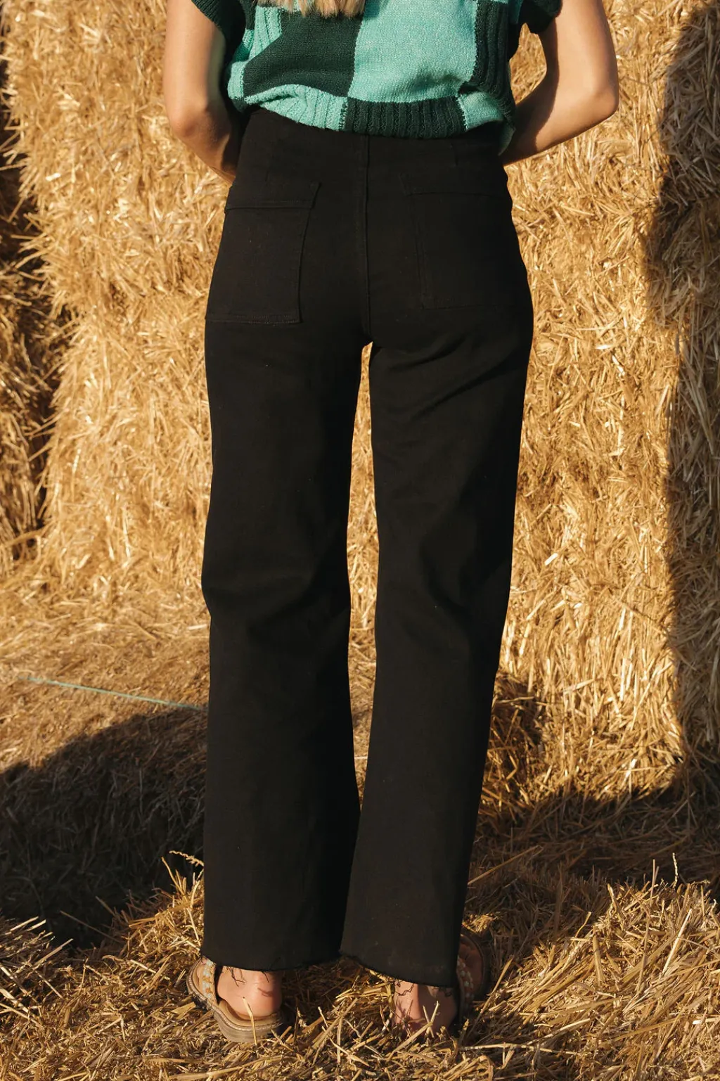 Anniewear Bottoms|Pants<Wells Denim-Black