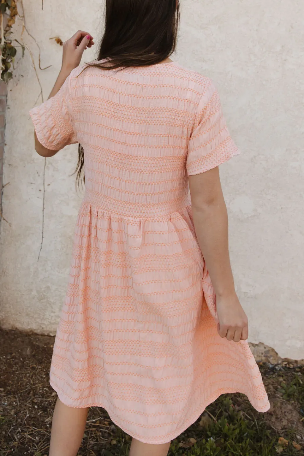 Polagram Dresses|Midi Dresses<Whitney Dress-Peach
