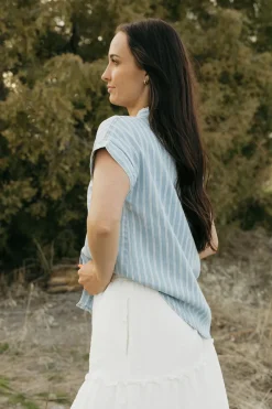 Blu Pepper Maternity Friendly|Nursing Friendly<Wilder Top-Denim